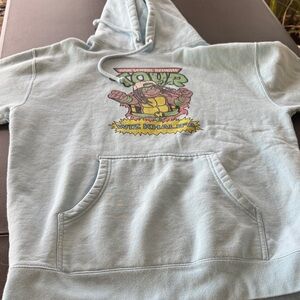 Wiz Khalifa M Light Blue Graphic Hoodie High school reunion sweatshirt